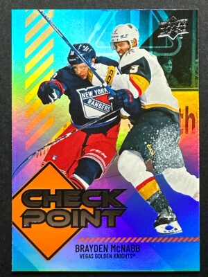 2024-25 UD Series 1 Brayden McNabb Check Point #CP-21 Vegas Golden Knights