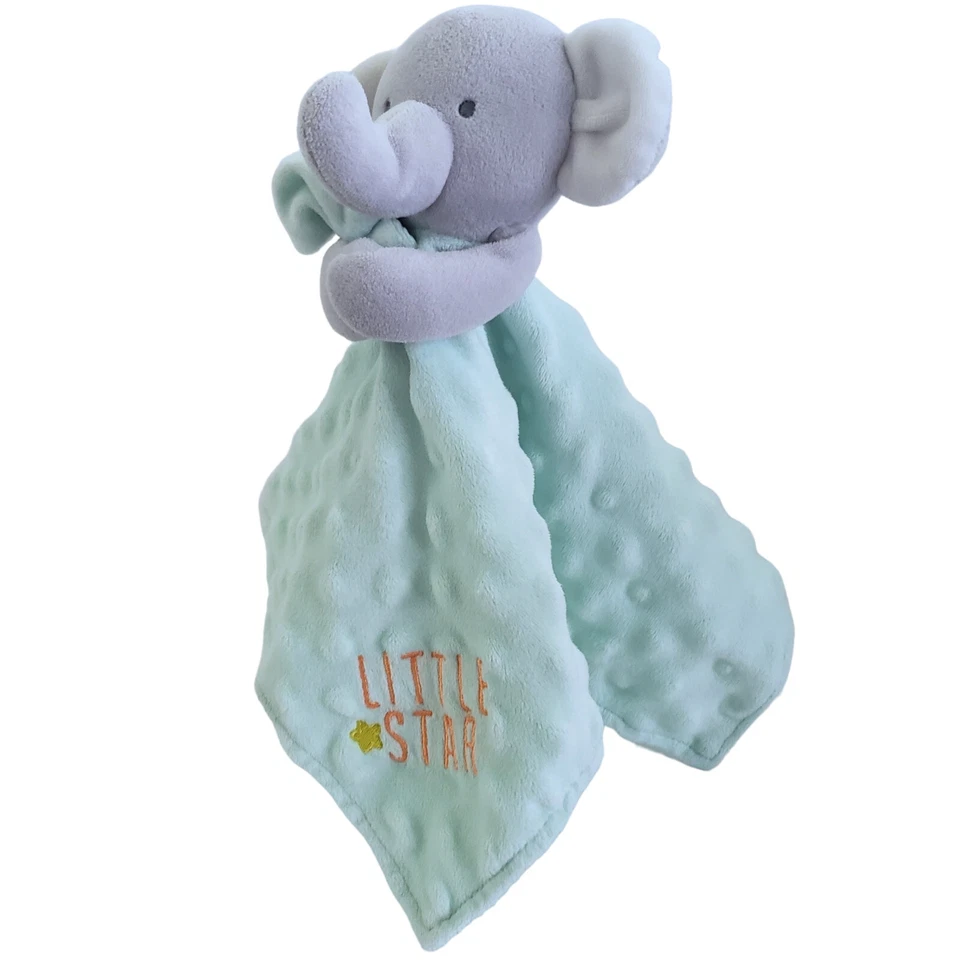 Manta de seguridad verde Carter's Child of Mine Elephant Little Star Sonajero Lovey Foto 2 de 4