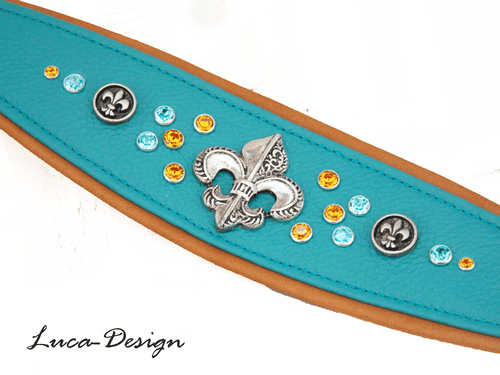 Windhundhalsband Hundehalsband dog Collar Greyhound Galgo Saluki Whippet lys cts - Picture 1 of 10