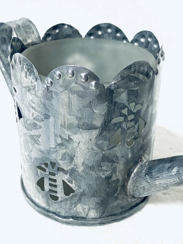 Банка для полива оцинкованная олово включает в себя стекло Votive вырез пчелы новый 3» - Изображение 3 из 4