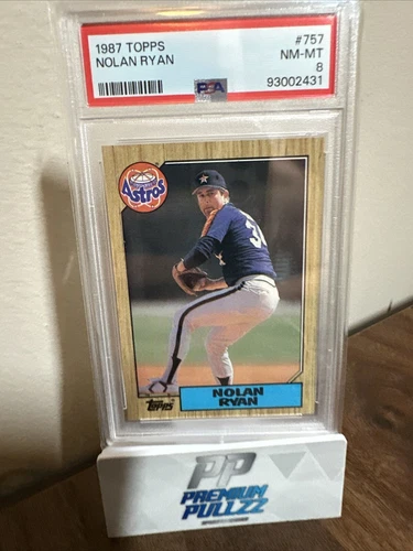 1987 Topps - #757 Nolan Ryan PSA 8