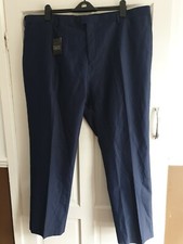 Men's Williams and Brown Tonic Suit Trousers in Blue (44 R)  RRP £36.00