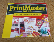 PrintMaster Gold 4.0 Publishing Suite - 1997 Just Mindscape, Inc - Used CD-ROM