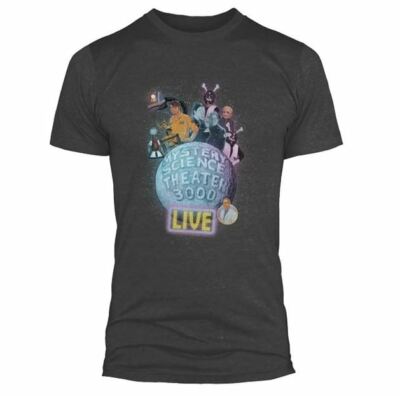 New: Grey MYSTERY SCIENCE THEATER 3000 (MST3K) Moon Logo w New: Grey MYSTERY SCIENCE THEATER 3000 (MST3K) Moon Logo w