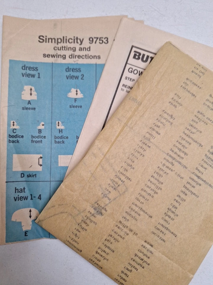 Doll Clothing S 13" 14" Simplicity 9753 Sewing Pattern NO HAT Cut VTG Wardrobe - Image 4 of 4