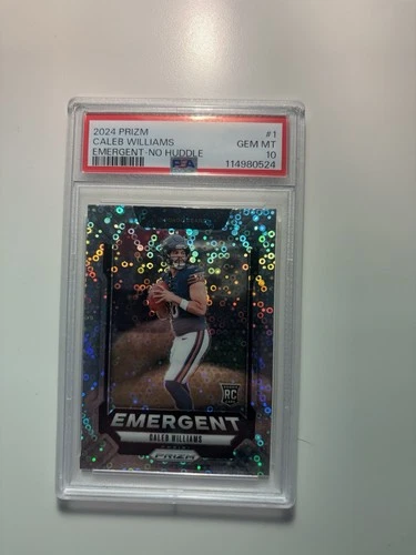 2024 Panini Prizm - Rookie Caleb Williams #1 No Huddle Prizm (RC) PSA 10