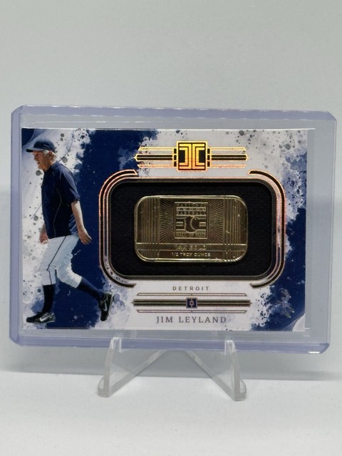 2025 Panini Impeccable Baseball - Jim Leyland  #35 1/2 oz 14kt Gold Bar 1 Of 1