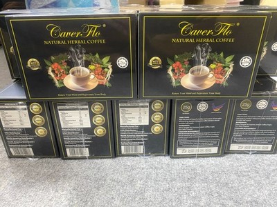 2 Boxes Organic Coffee 10 Sachets Natural Herbal Boost Stamina -Exp.Date: 2029
