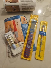 Eze-Lap diamond sharpener, needle file, & CeramCut Blue abrasive stone, Rockler