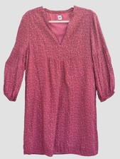 GAP Womens Dress Floral Peasant Swing Boho Rayon Cotton Lined Size M