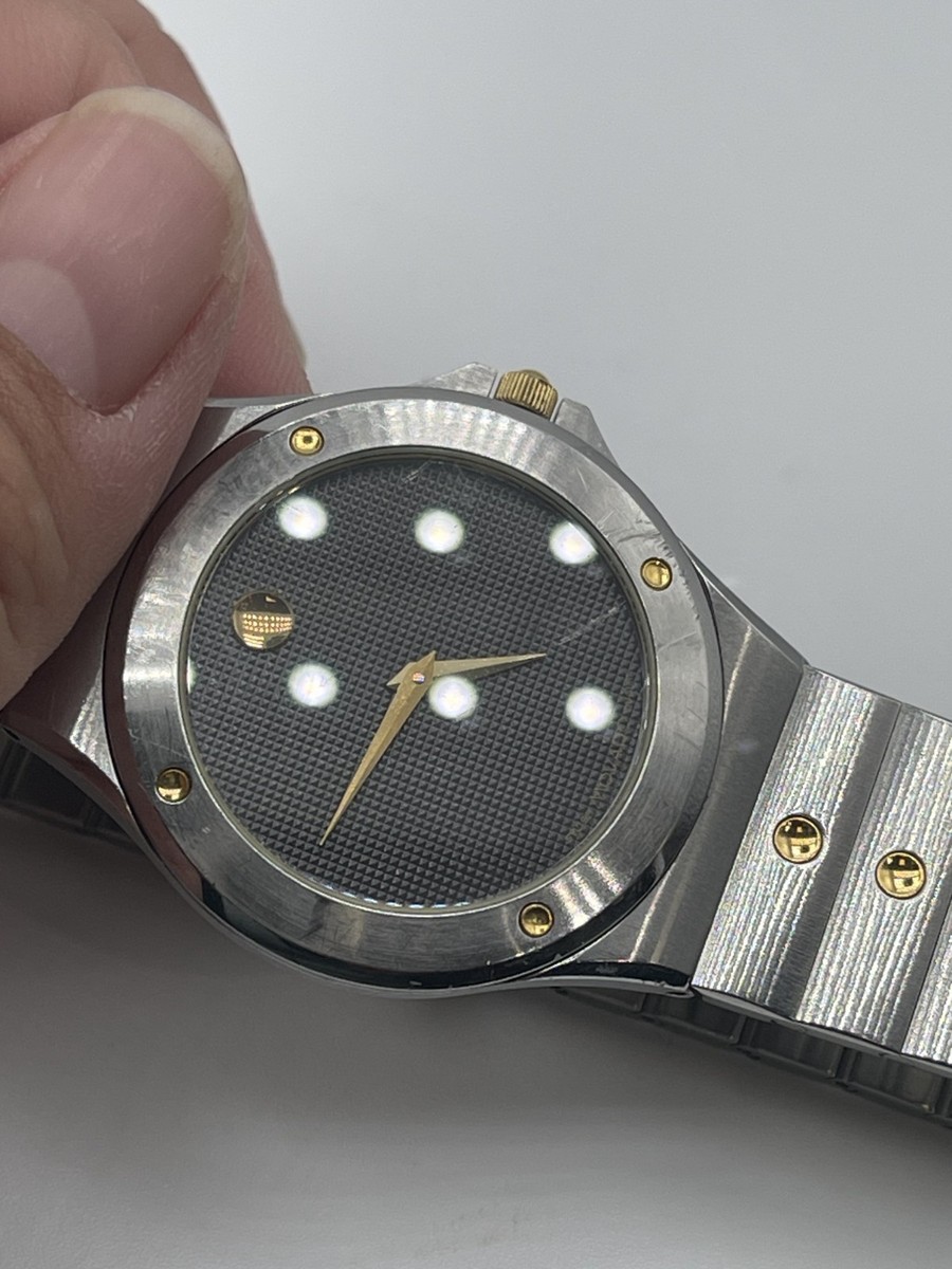 Movado Museum 86-A2-877.4 - Stainless-Steel Bezel & Black Dial | eBay