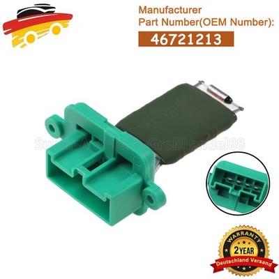 Innenraumgebläse Widerstand 46721213 Für Fiat 500 Ducato Panda Lancia Ypsilon