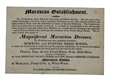C.1830 MORAVIAN COSTUME Moravia UNRECORDED CHELTENHAM EXHIBITION CARD