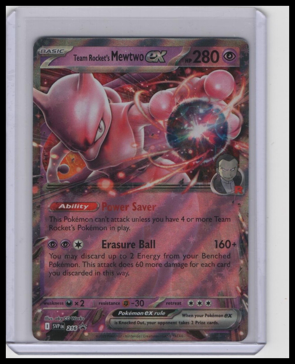 SV: Scarlet & Violet Promo Cards #216 Team Rocket's Mewtwo ex