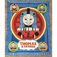 Vintage Thomas the Train Baby Blanket Quilt Comforter Lightweight 42.5  x 34"