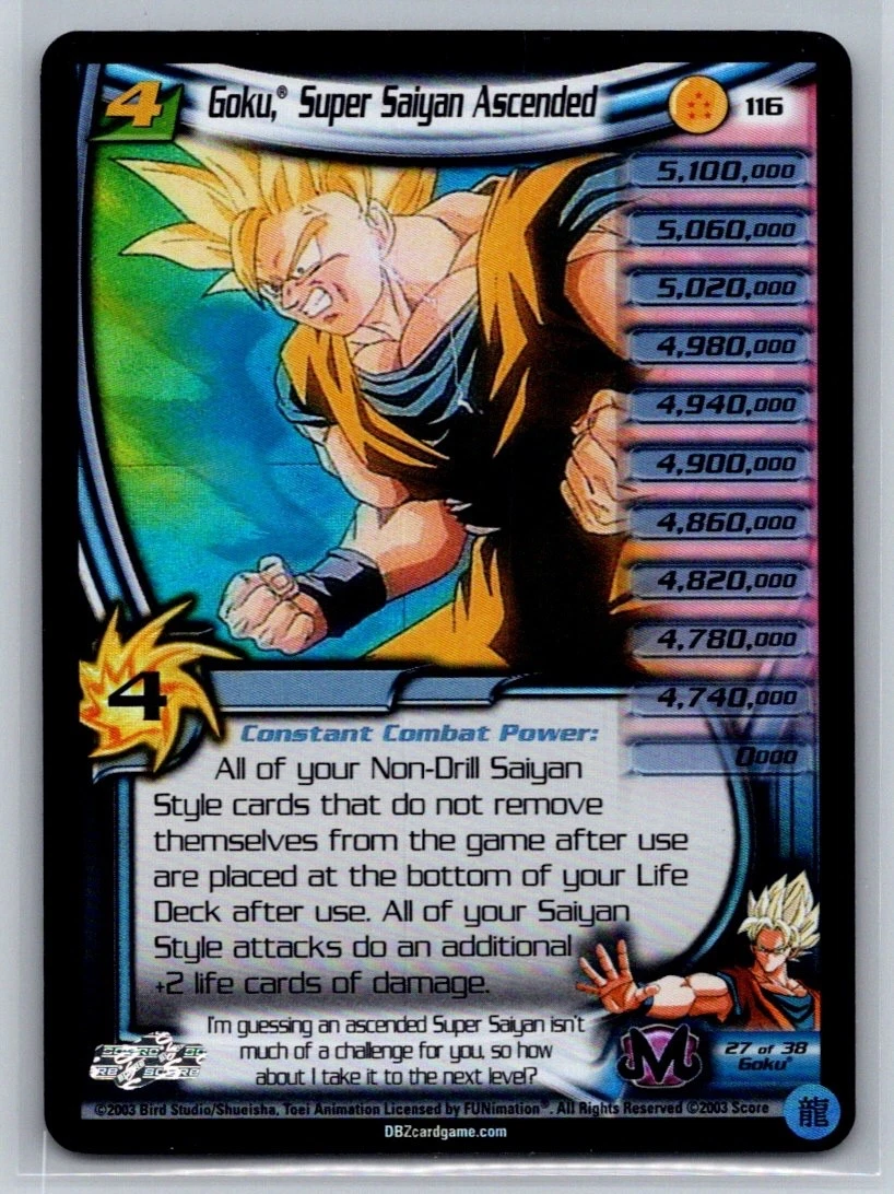 Preços baixos em Dragon Ball Z TCG Super Raro Cartões Individuais