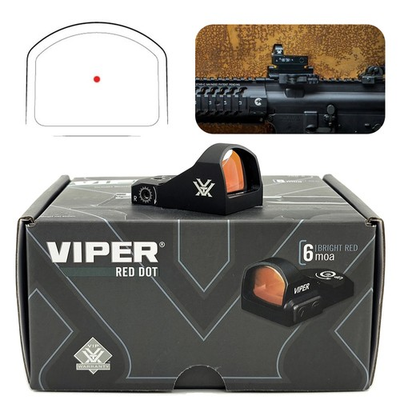 #ad Vortex Viper 1x24mm Red Dot 6 MOA with Picatinny Rail Mount VRD 6 CR2032 $99.00