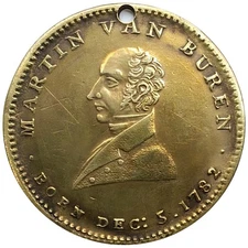 (1840) Martin Van Buren HT-A800b (R-3) Hard Times Token Whigs