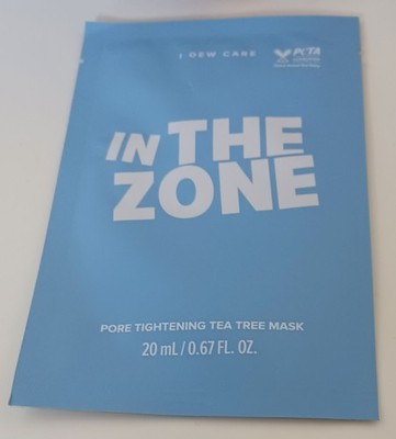 I DEW CARE In the Zone Pore Tightening Tea Tree Mask 20 mL/0.67 fl oz NEW