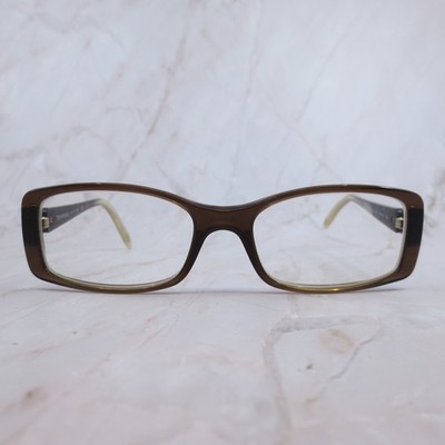 Tiffany & Co TF 2043-B Brown Crystal Butterfly Eyeglass Frames 50-16-135 Italy