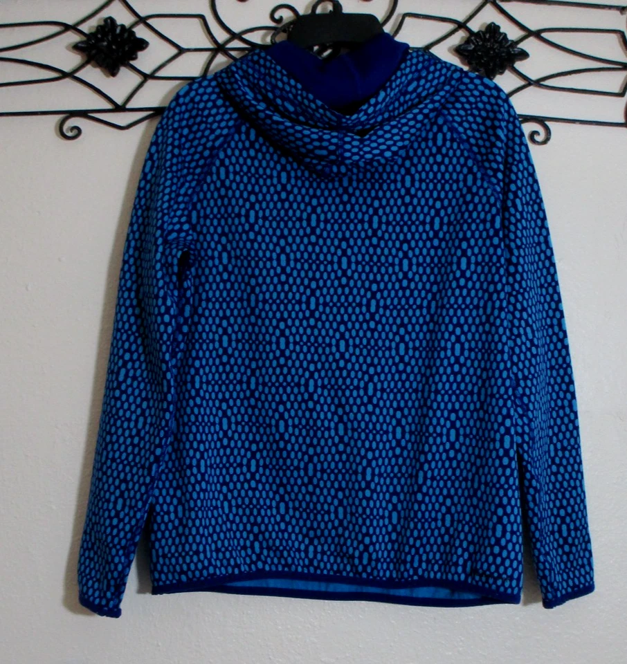 Nike Therm Fit Women's Hoodie Size M Blue Long Sleeve Logo - Image 2 of 4