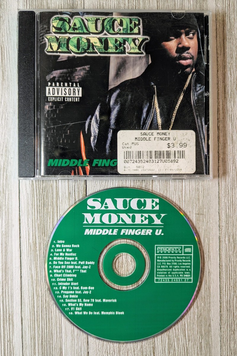Middle Finger U by Sauce Money CD, 2000 Priority Records