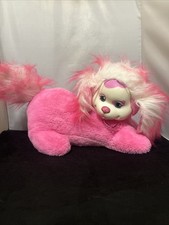 Puppy Surprise Pink White Plush Dog JZ48