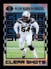 2019 Panini Illusions #CS-MI Melvin Ingram III Clear Shots Blue 299/299