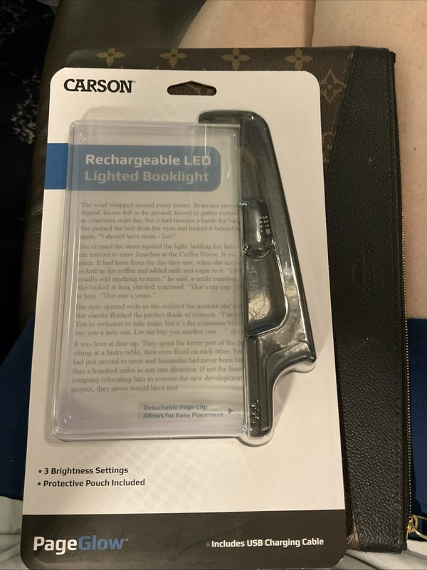 Page glow rechargeable LED lighted book light in USB new inbox