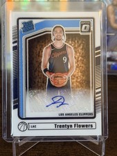 2024-25 Panini Donruss Optic Rated Rookie Signatures Trentyn Flowers #330