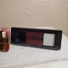 Vintage 1940's Bakelite TRU-VUE Stereoscope Viewer  11 Film Strips