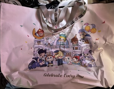 PopMart Popland Exclusive X-Large Shopping/Tote Bag ''Celebrate Every Day  Vinyl