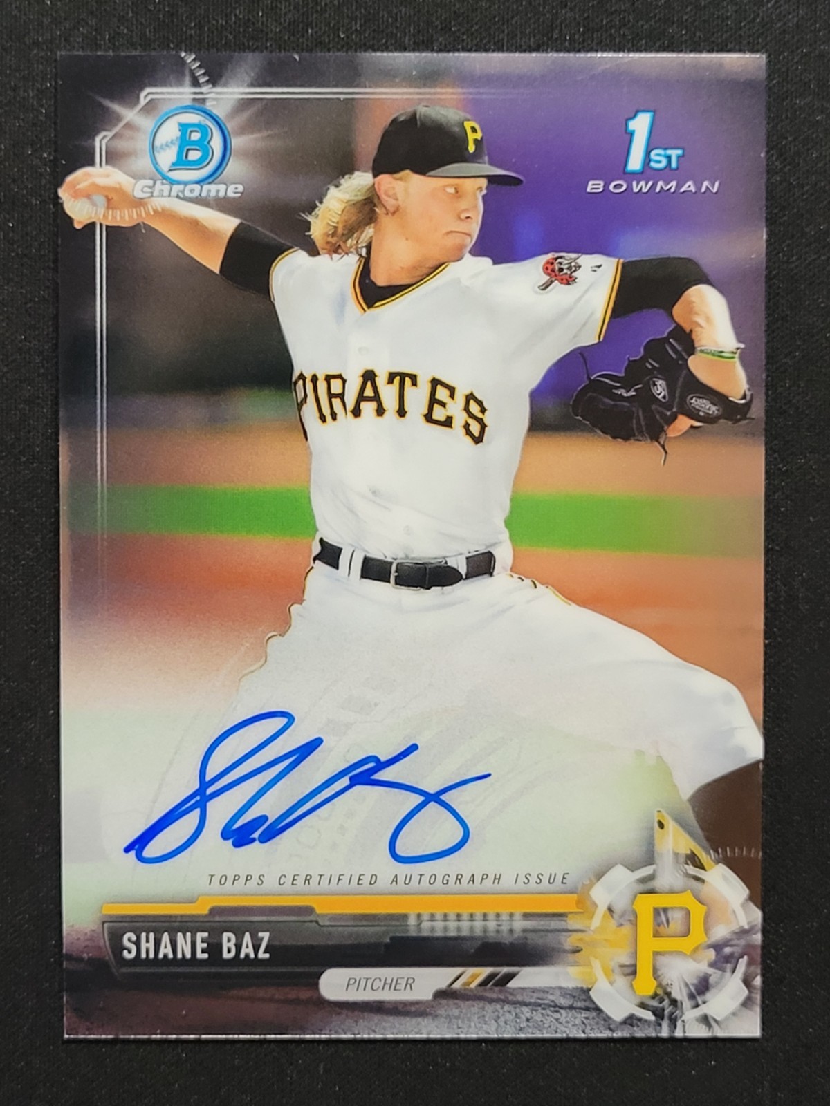 2017 BOWMAN CHROME DRAFT SHANE BAZ #CDA-SB 1ST BOWMAN AUTO AUTOGRAPH ORIOLES