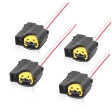 4pcs Ignition Coil Connector Pigtail Plug Wire Harness Fit for Hyundai 4PCS