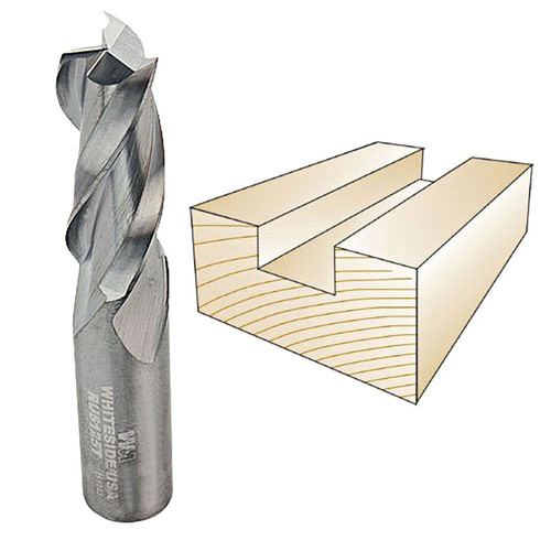 Whiteside RU5125T Up Cut Triple Flute Spiral 1/2"SH, 1/2"CD, 1-1/4"CL