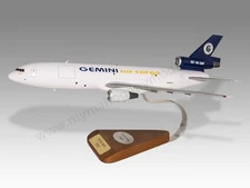 McDonnell Douglas DC-10-30F Gemini Air Cargo Desktop Wood New Model Large 1/130
