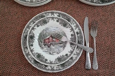 Queen's country village dinnerware 12 piece set service for 4 (Made in England)