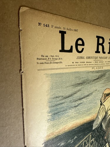 Le Rire Journal Humoristique French Magazine July 31, 1897 - Picture 2 of 4