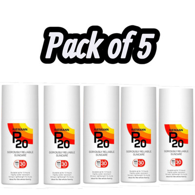 RIEMANN P20 Zuverlässige Sonnenpflege 30 LSF 10 Std Haltbarkeitsspray ideal für jedermann.