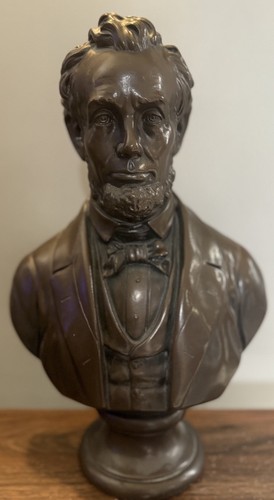 Vintage Abraham Lincoln Ceramic Bust Approximately 17” Tall By 10” Wide