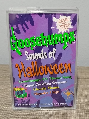 VTG 1996 Goosebumps Sounds of Halloween Cassette Tape Canada Clean WORKS - Picture 2 of 11