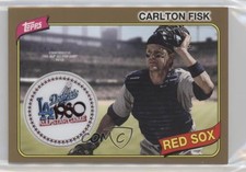 2018 Topps MLB All-Star Logo Patch Gold 8/50 Carlton Fisk #ASP-CF Patch HOF 3w8