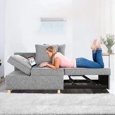 Convertible Sleeper Sofa Chair 4 in 1 Pull Out Chair Bed for Adult Reading Chair
