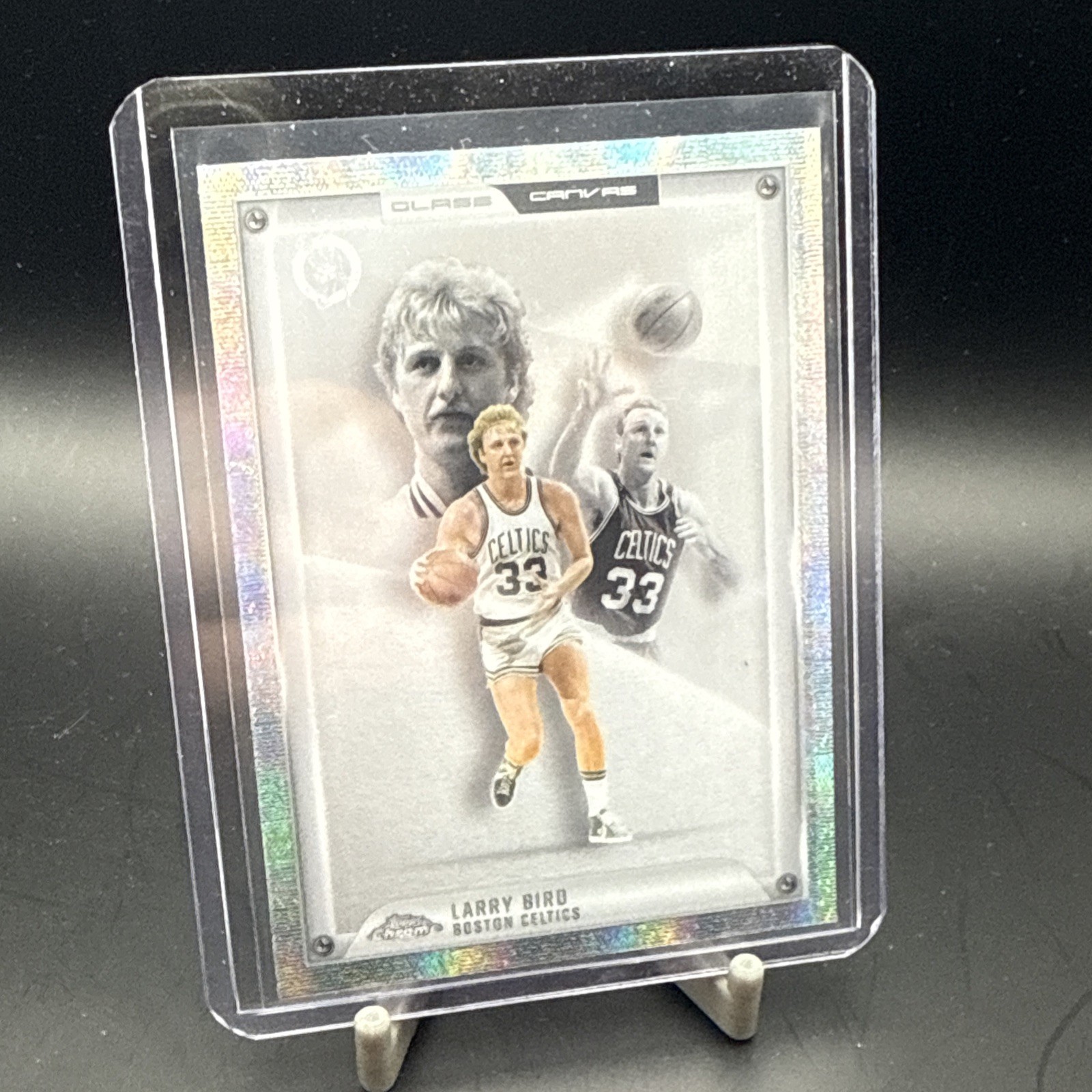 Larry Bird 2025-26 Topps Chrome SSP Glass Canvas Case Hit Insert Card #GC-15