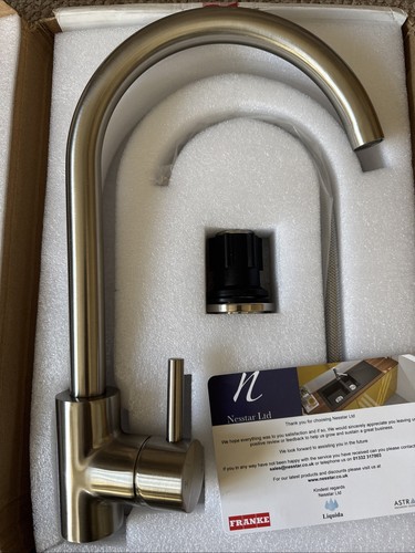 Kitchen Tap Stainless Steel Silver - Picture 2 of 9