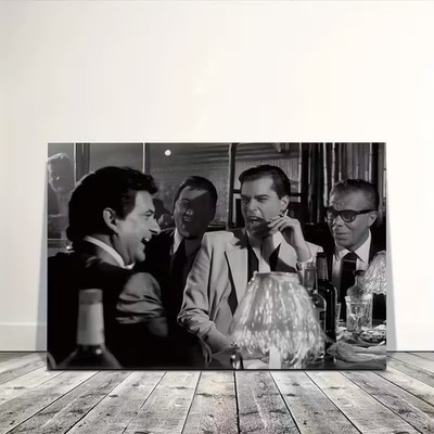 Goodfellas Movie Wall Art Poster, Hilarious Memorable Scene Black & White