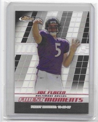 Joe Flacco 2008 TOPPS FINEST Black Refractor ROOKIE Jersey # Match 05/99 Serial
