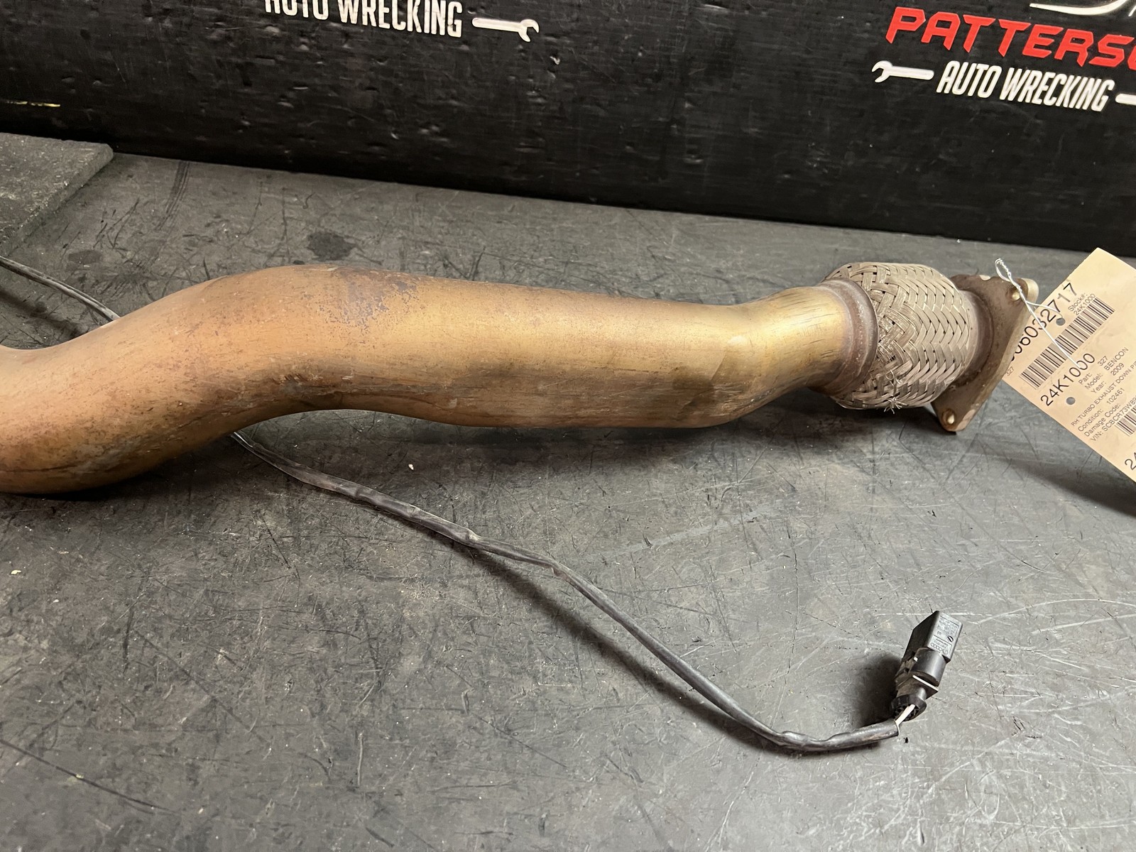 03-12 BENTLEY CONTINENTAL 6.0 TURBO RIGHT RH EXHAUST DOWN PIPE 3W0253059C