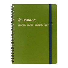 Delfonics Rollbahn Spiral Classic Notebooks: 6-1/2 in. x 8-1/2 in. Olive  A5 n
