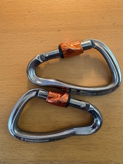 Black Diamond Pair of Auto lock Carabiners